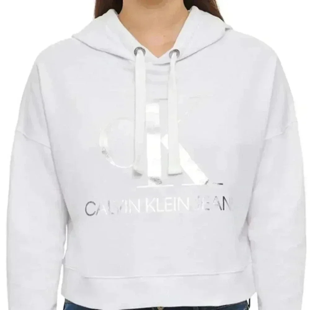 Calvin Klein Jeans Cropped Monogram Graphic Hoodie​​